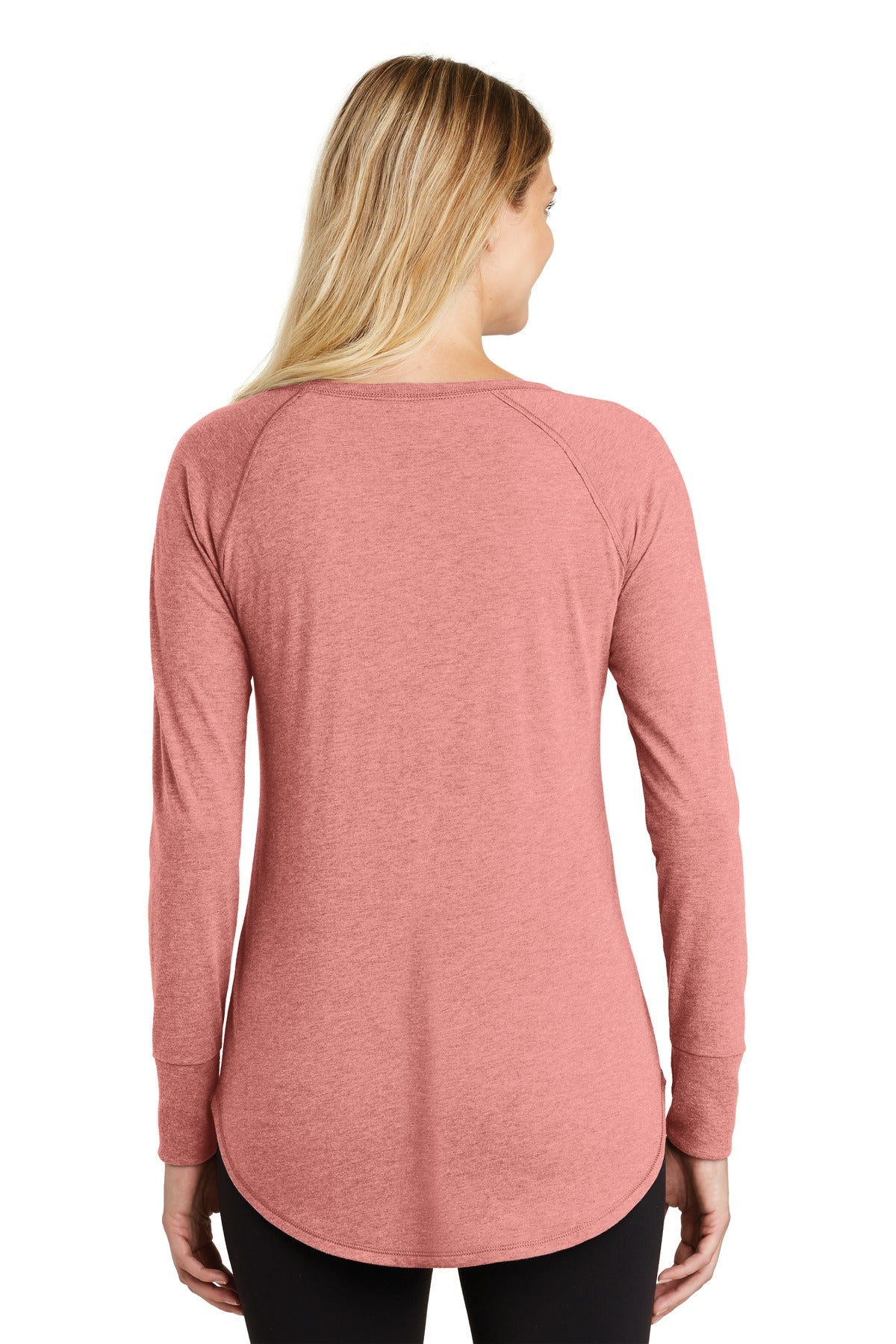 District Women's Perfect Tri Long Sleeve Tunic Tee. DT132L Womens Apparel Shirts & Tops