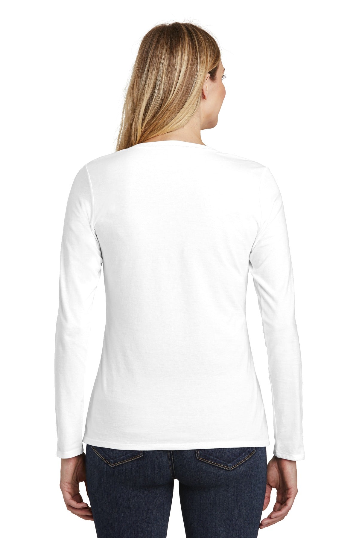 District Women's Very Important Tee Long Sleeve V-Neck. DT6201 Womens Apparel Shirts & Tops
