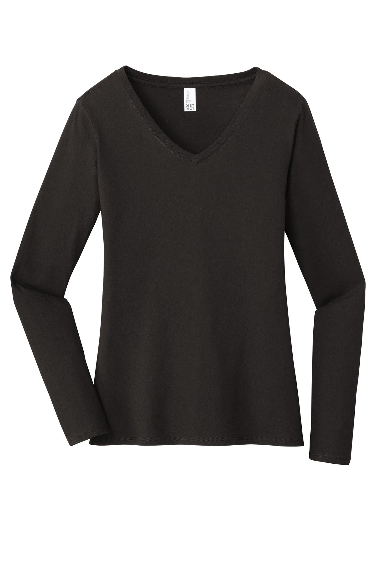 District Women's Very Important Tee Long Sleeve V-Neck. DT6201 Womens Apparel Shirts & Tops