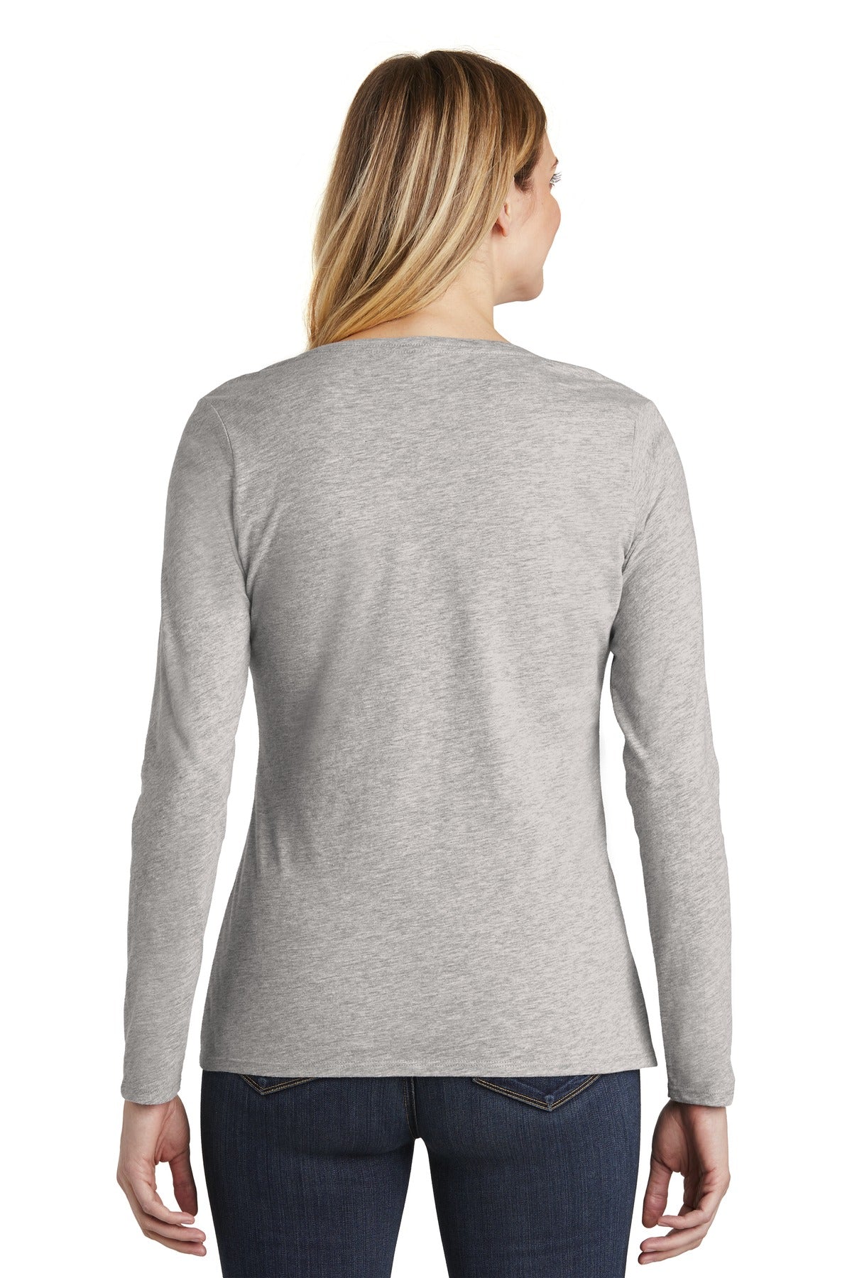 District Women's Very Important Tee Long Sleeve V-Neck. DT6201 Womens Apparel Shirts & Tops