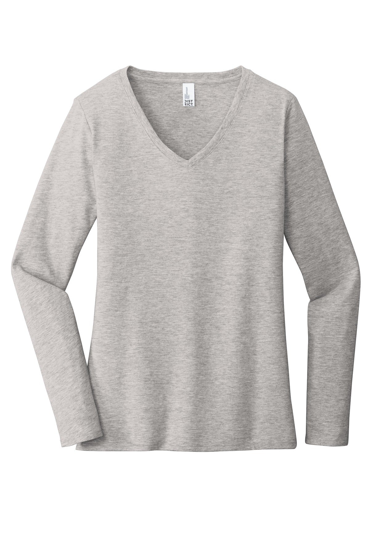 District Women's Very Important Tee Long Sleeve V-Neck. DT6201 Womens Apparel Shirts & Tops