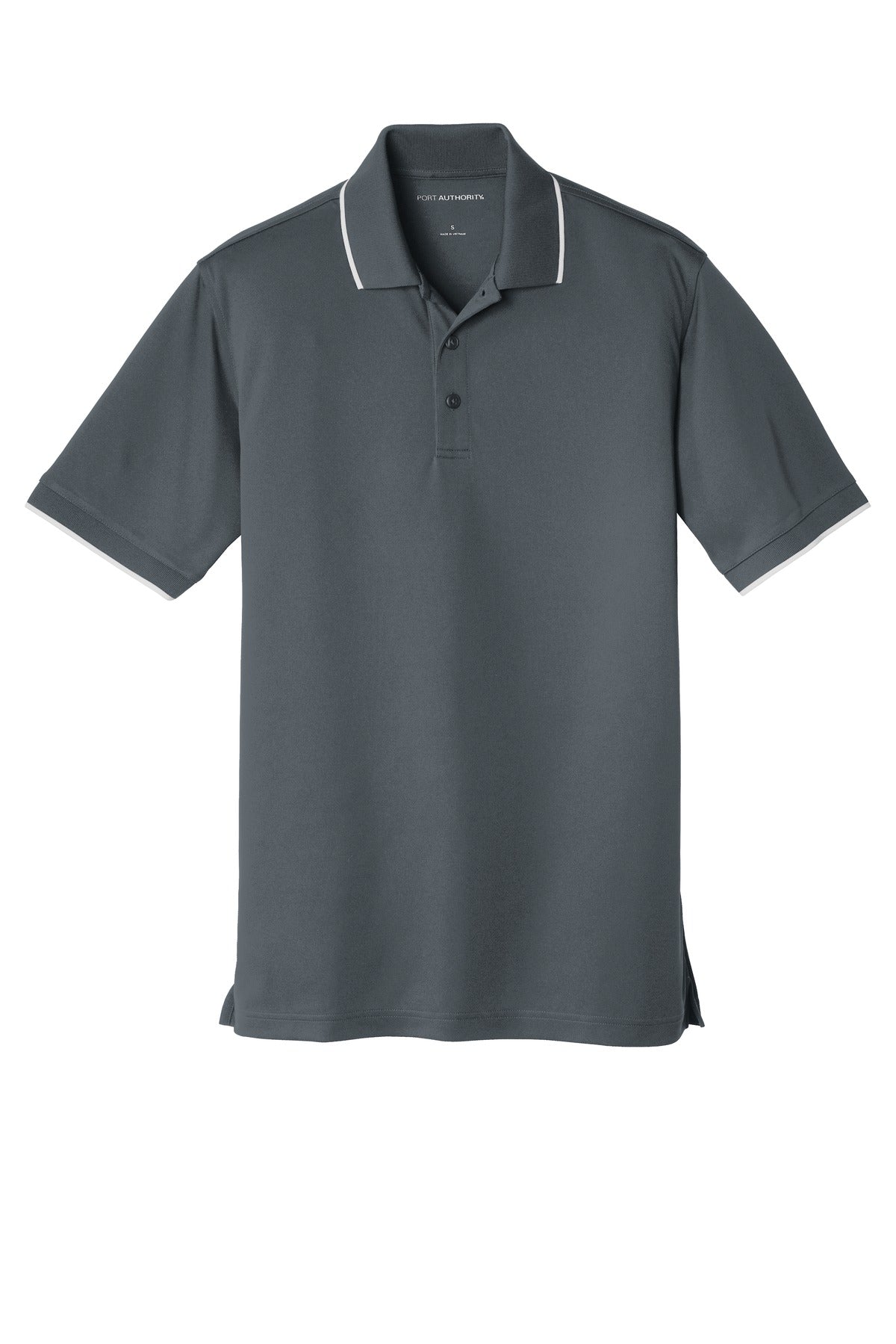Port Authority Men's Dry Zone UV Micro-Mesh Tipped Polo. K111 Mens Apparel Shirts & Tops