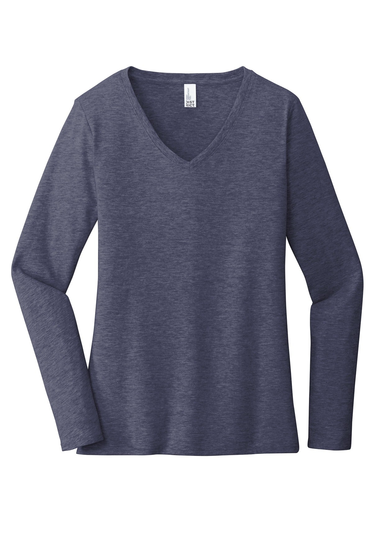 District Women's Very Important Tee Long Sleeve V-Neck. DT6201 Womens Apparel Shirts & Tops