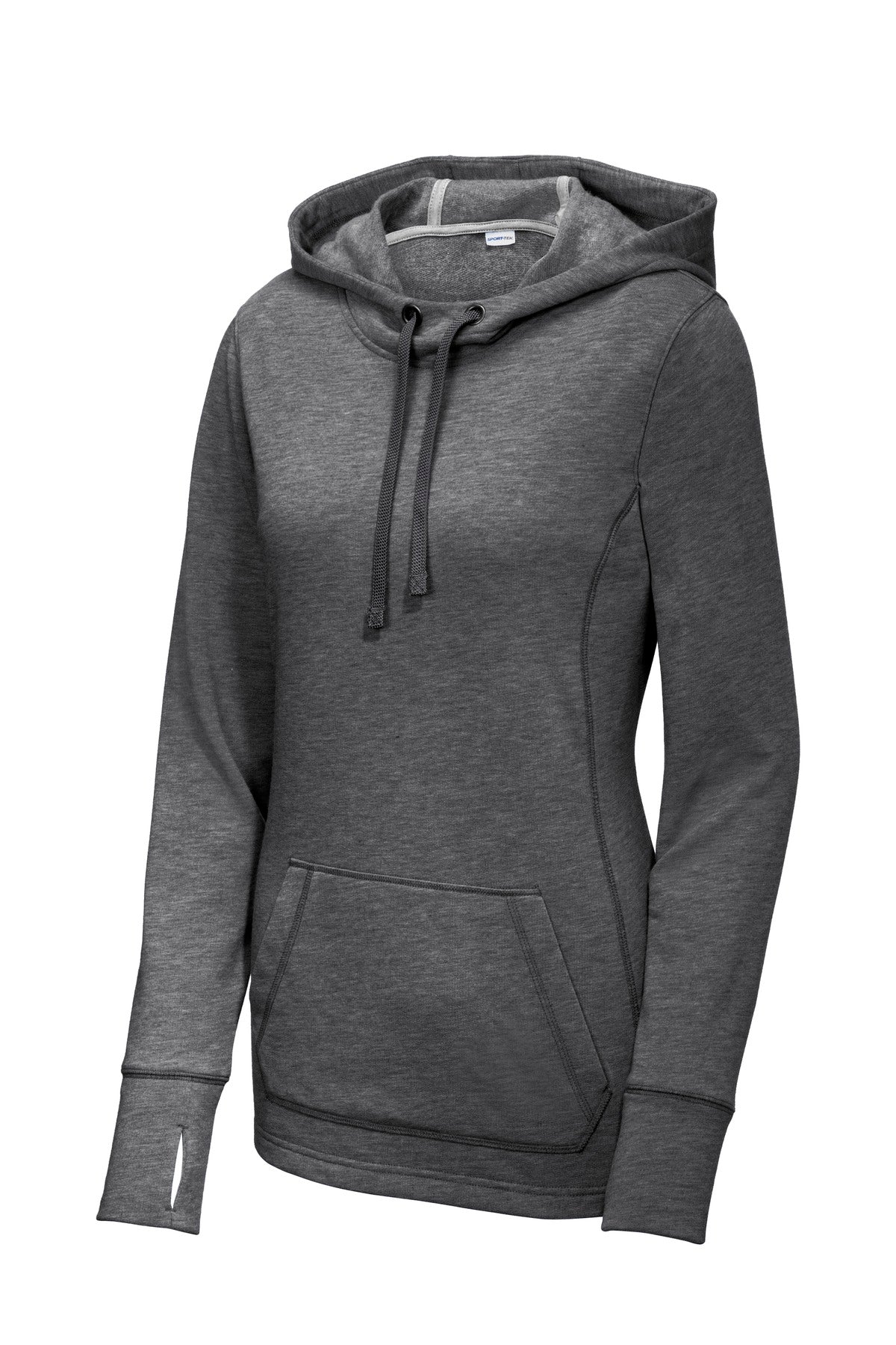 Sport-Tek Women's PosiCharge Tri-Blend Wicking Fleece Hooded Pullover LST296 Womens Apparel Sweatshirts & Fleece