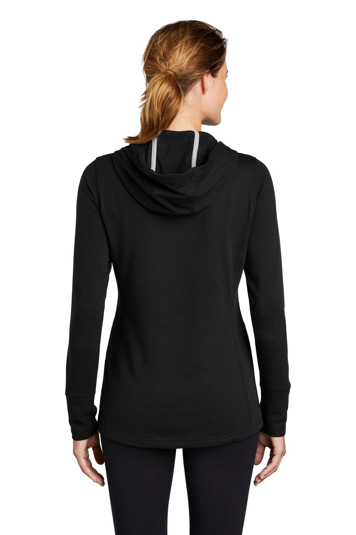 Sport-Tek Women's PosiCharge Tri-Blend Wicking Fleece Hooded Pullover LST296 Womens Apparel Sweatshirts & Fleece