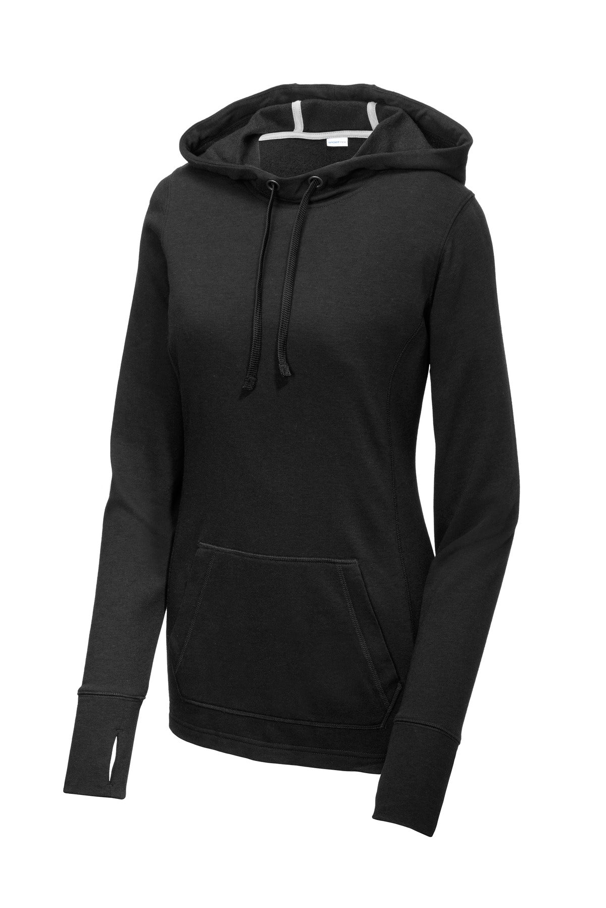 Sport-Tek Women's PosiCharge Tri-Blend Wicking Fleece Hooded Pullover LST296 Womens Apparel Sweatshirts & Fleece