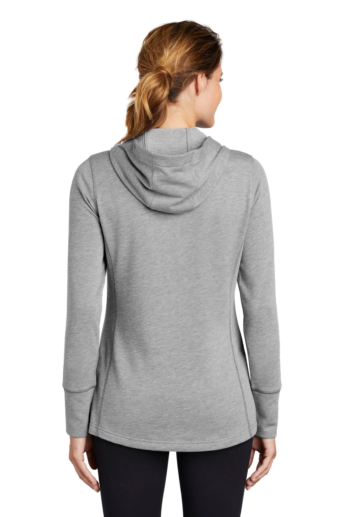 Sport-Tek Women's PosiCharge Tri-Blend Wicking Fleece Hooded Pullover LST296 Womens Apparel Sweatshirts & Fleece