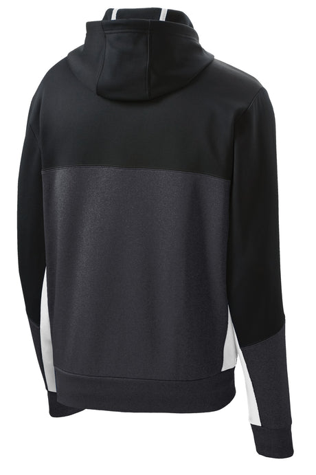 Sport-Tek Men's Tech Fleece Colorblock Full-Zip Hooded Jacket Mens Apparel Jackets & Vests