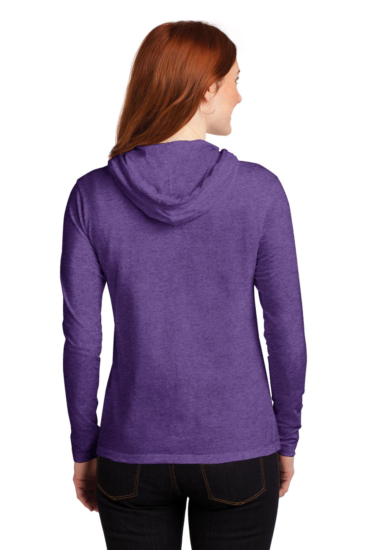 Gildan Women's Long Sleeve Hooded T-Shirt Womens Apparel Shirts & Tops