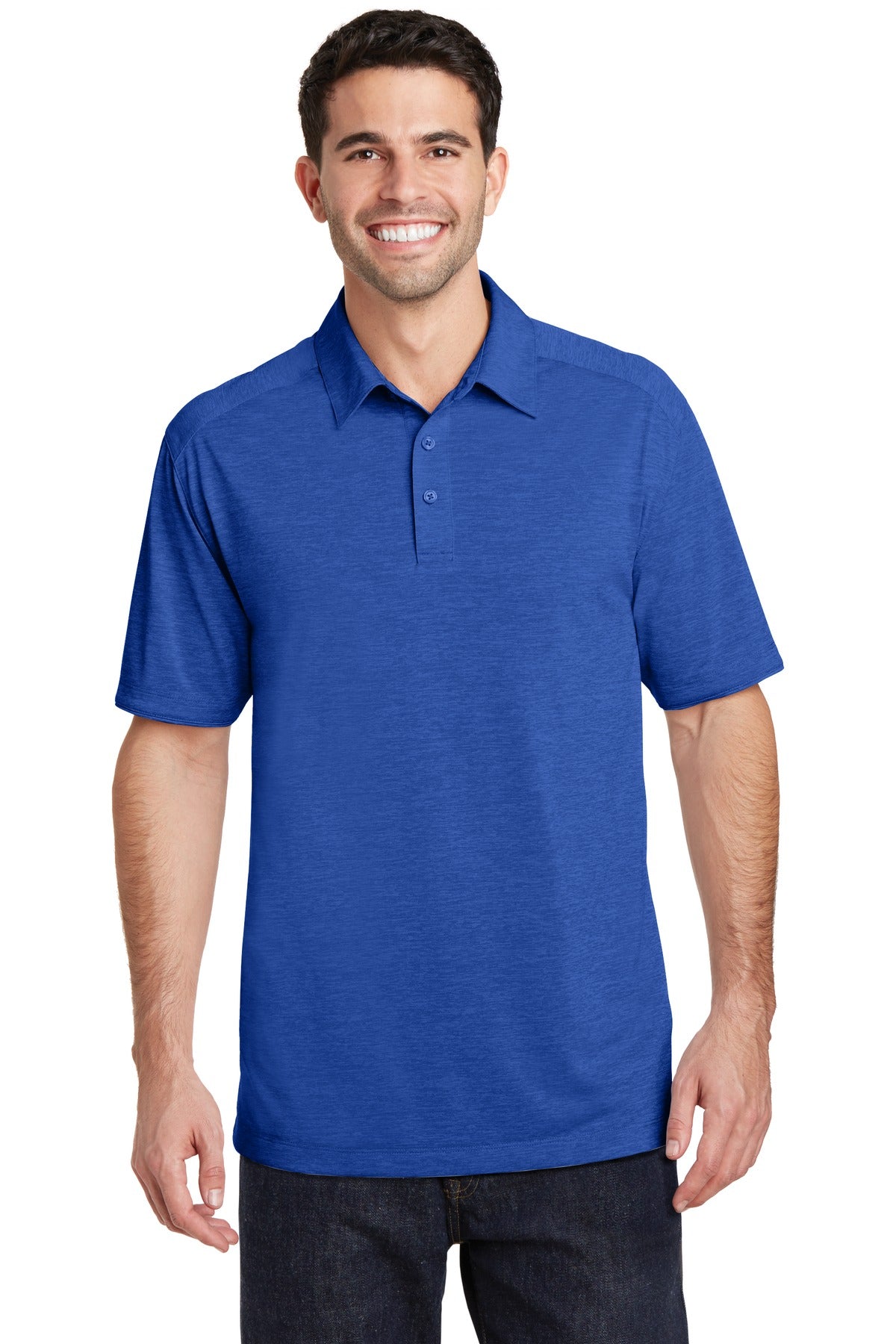 Port Authority Men's Digi Heather Performance Polo. K574 Mens Apparel Shirts & Tops