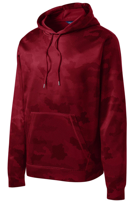 Sport-Tek Men's Sport-Wick CamoHex Fleece Hooded Pullover Mens Apparel Sweatshirts & Fleece