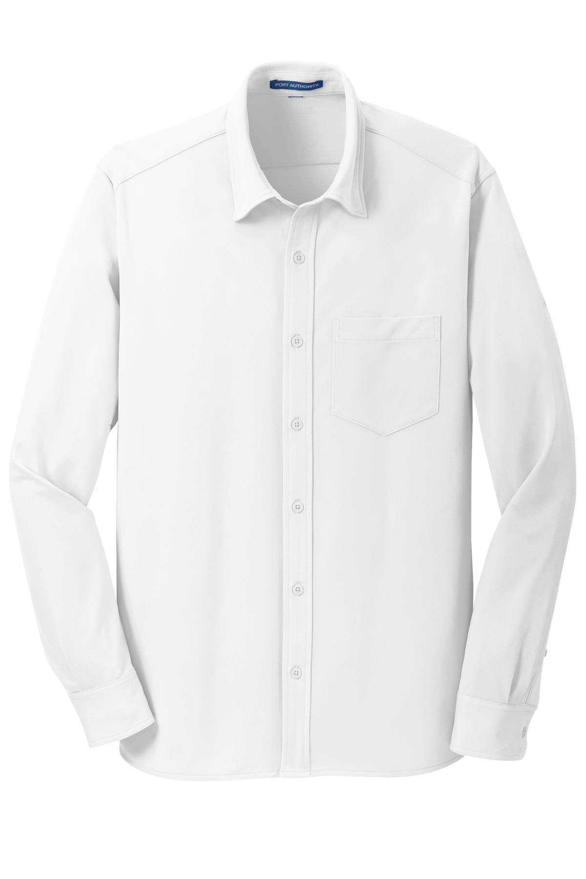 Port Authority Men's Dimension Knit Dress Shirt. K570 Mens Apparel Shirts & Tops