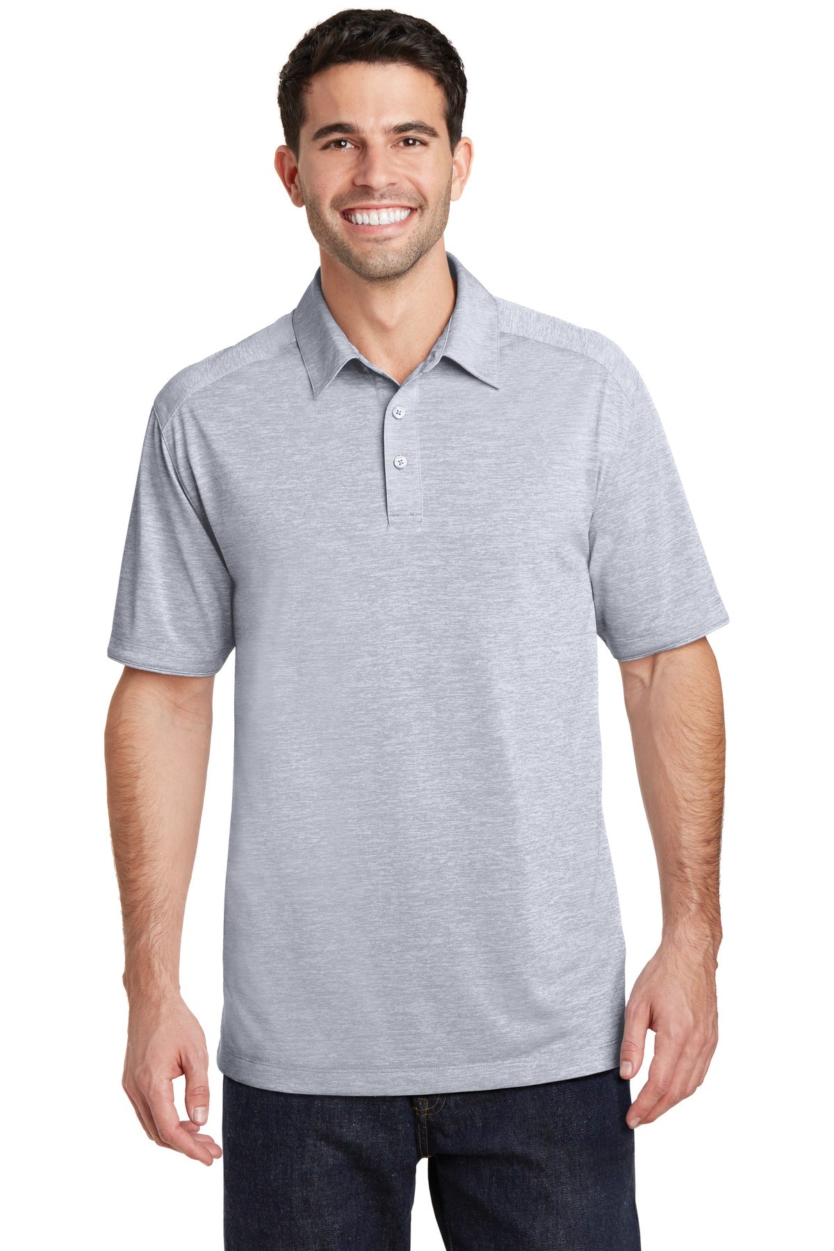 Port Authority Men's Digi Heather Performance Polo. K574 Mens Apparel Shirts & Tops
