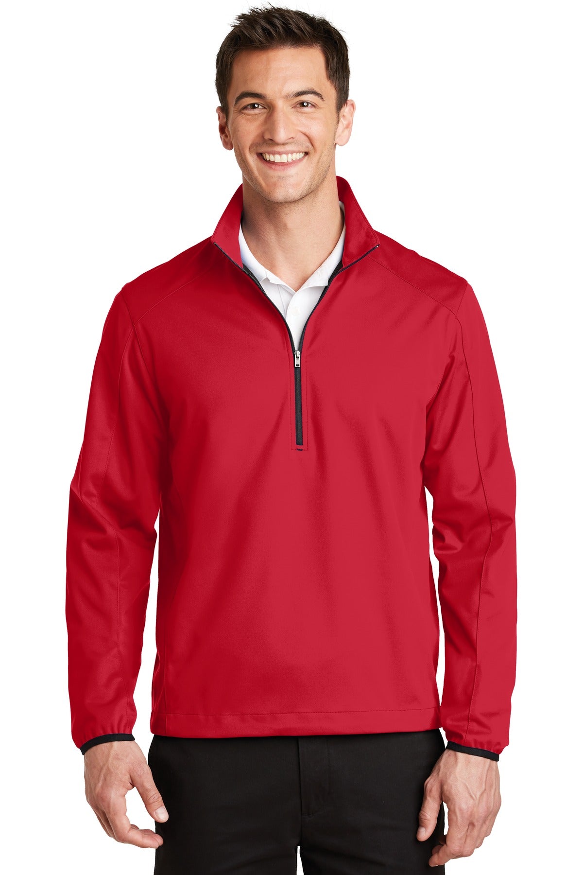 Port Authority Men's Active 1/2-Zip Soft Shell Jacket. J716 Mens Apparel Jackets & Vests