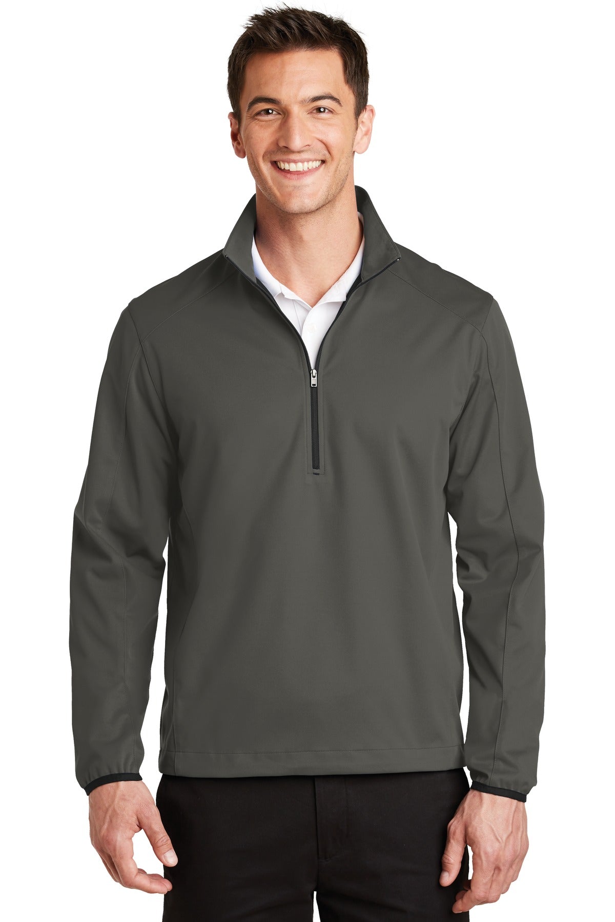 Port Authority Men's Active 1/2-Zip Soft Shell Jacket. J716 Mens Apparel Jackets & Vests