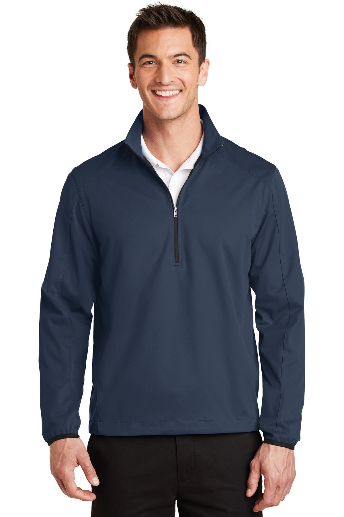 Port Authority Men's Active 1/2-Zip Soft Shell Jacket. J716 Mens Apparel Jackets & Vests