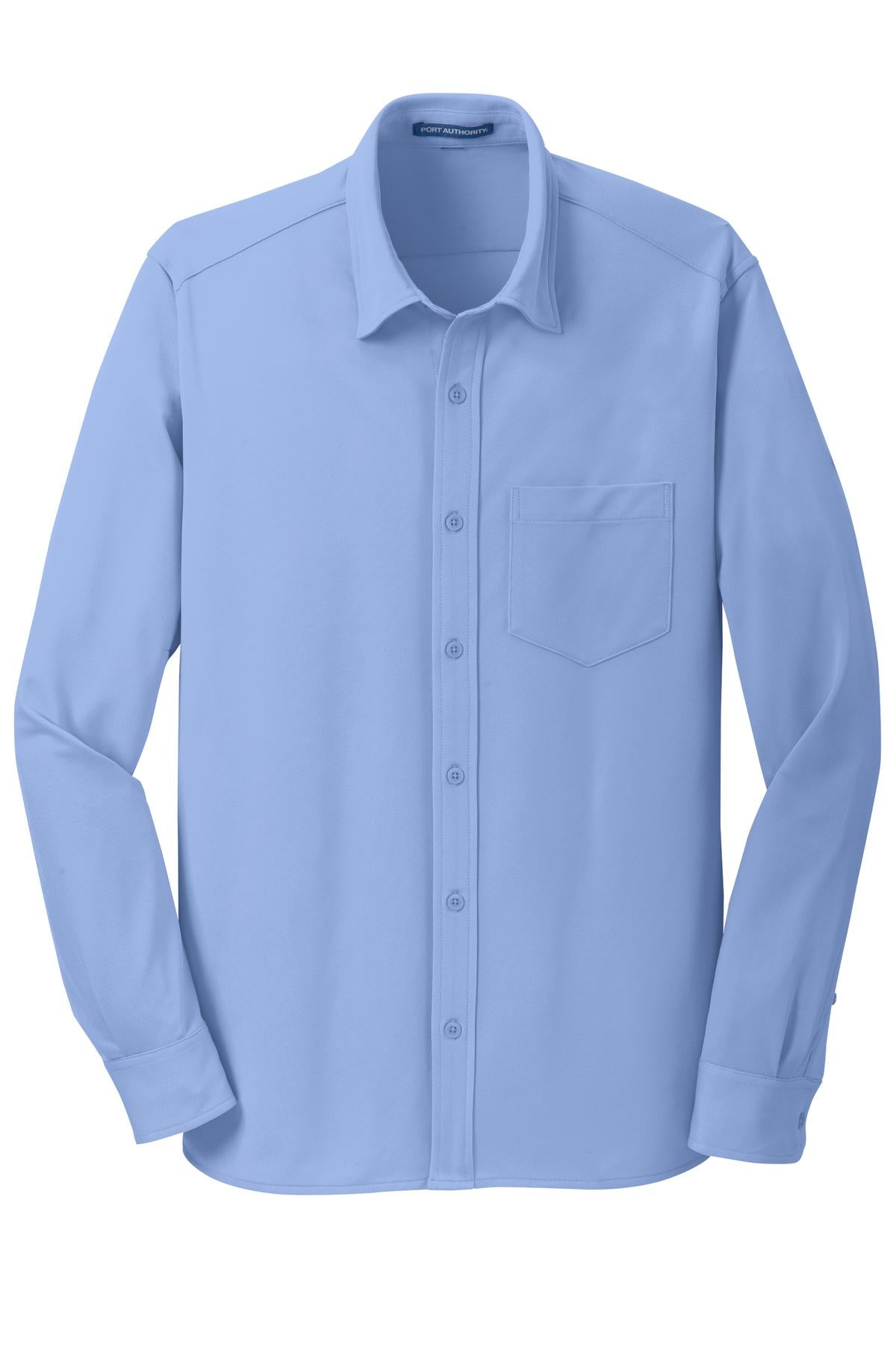 Port Authority Men's Dimension Knit Dress Shirt. K570 Mens Apparel Shirts & Tops