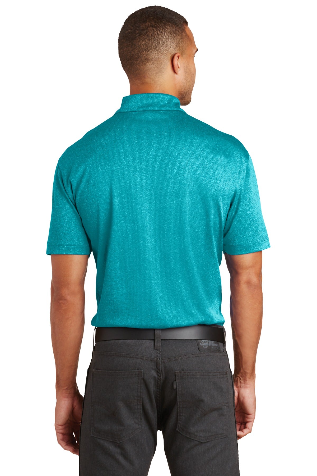 Port Authority Men's Trace Heather Polo. K576 Mens Apparel Shirts & Tops