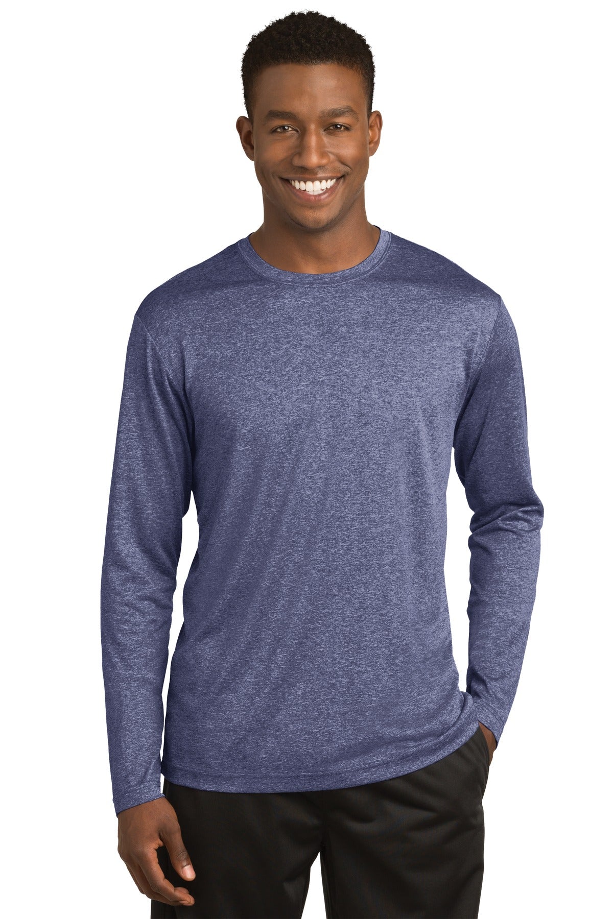 Sport-Tek Men's Long Sleeve Heather Contender Tee Mens Apparel Shirts & Tops