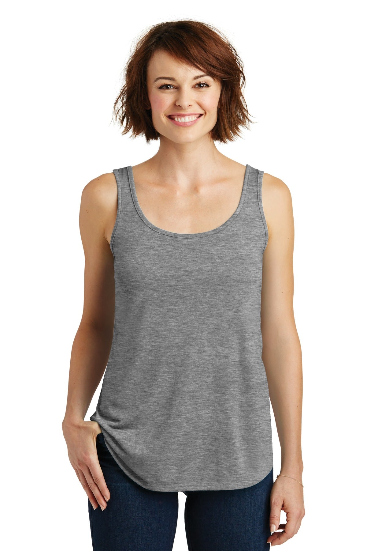 District Women's Drapey Tank. DM414 Womens Apparel Shirts & Tops