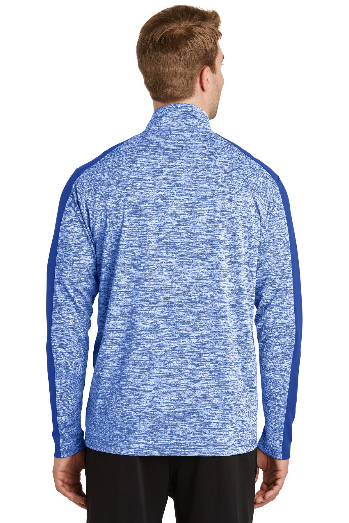 Sport-Tek Men's PosiCharge Electric Heather Colorblock 1/4-Zip Pullover Mens Apparel Sweatshirts & Fleece