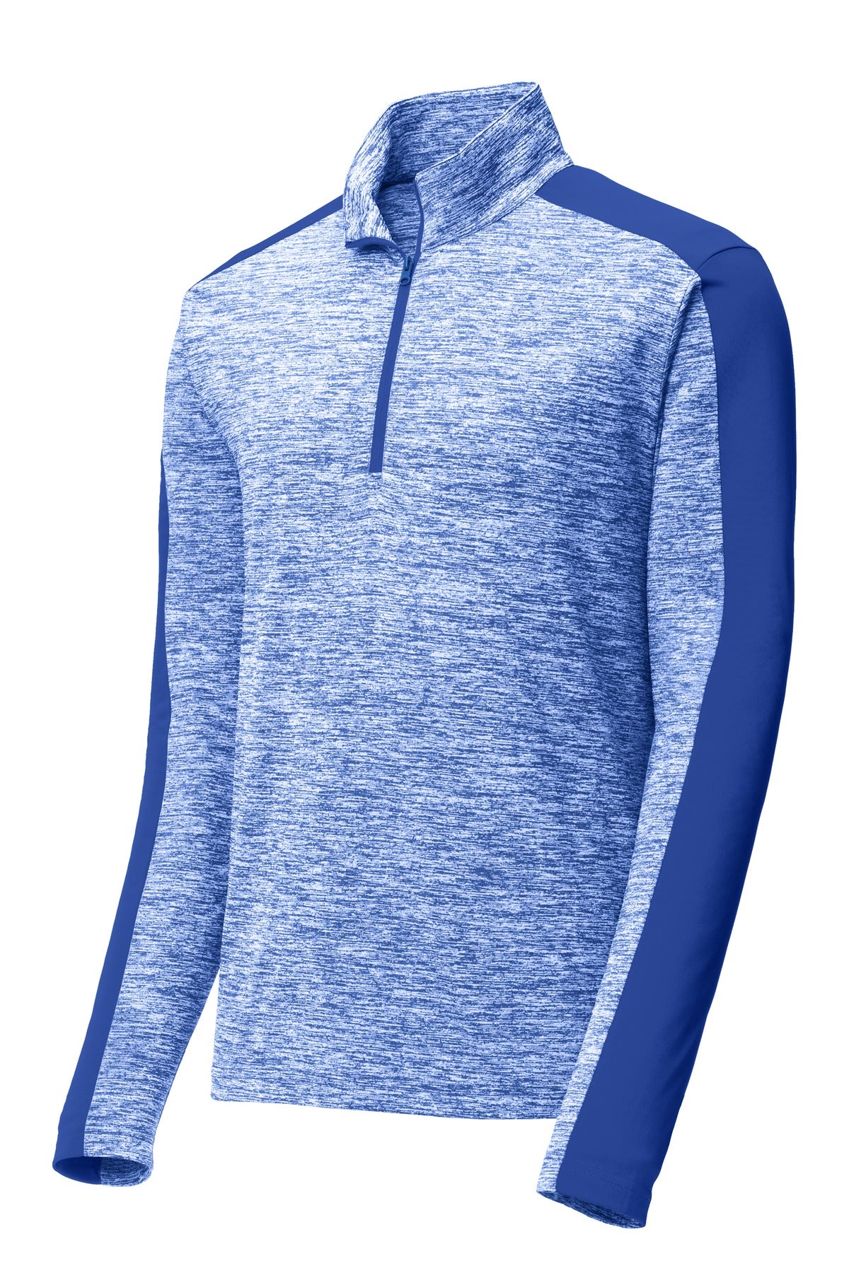 Sport-Tek Men's PosiCharge Electric Heather Colorblock 1/4-Zip Pullover Mens Apparel Sweatshirts & Fleece