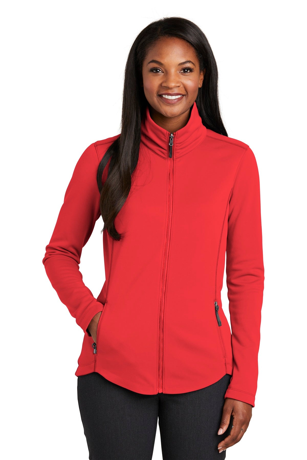 Port Authority Women's Collective Smooth Fleece Jacket. L904 Womens Apparel Sweatshirts & Fleece