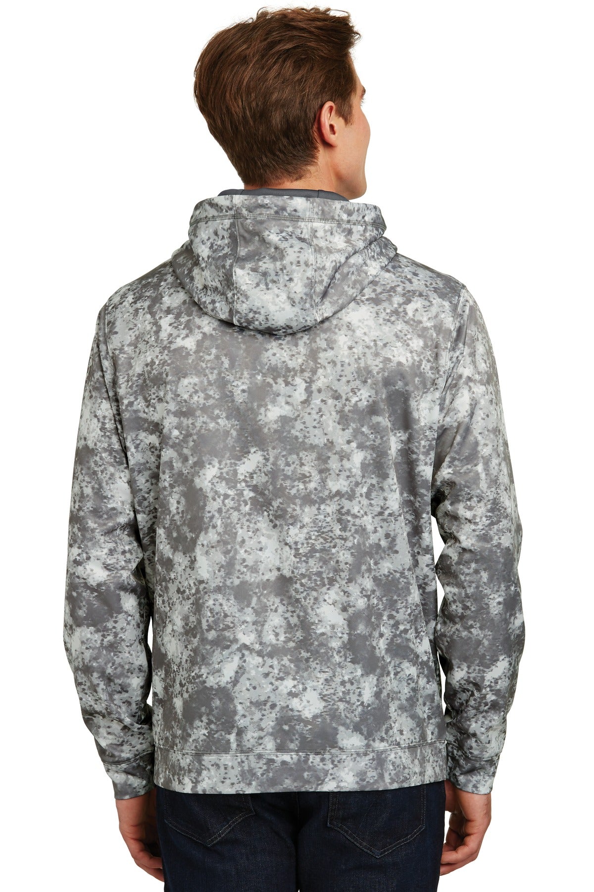 Sport-Tek Men's Sport-Wick Mineral Freeze Fleece Hooded Pullover Mens Apparel Sweatshirts & Fleece
