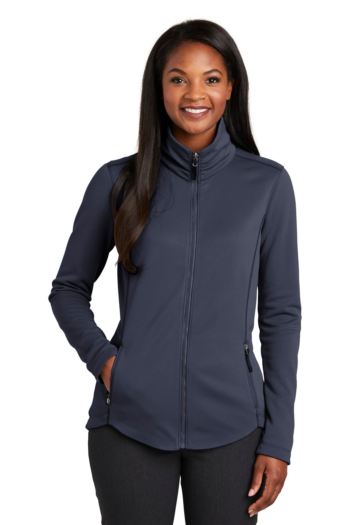 Port Authority Women's Collective Smooth Fleece Jacket. L904 Womens Apparel Sweatshirts & Fleece
