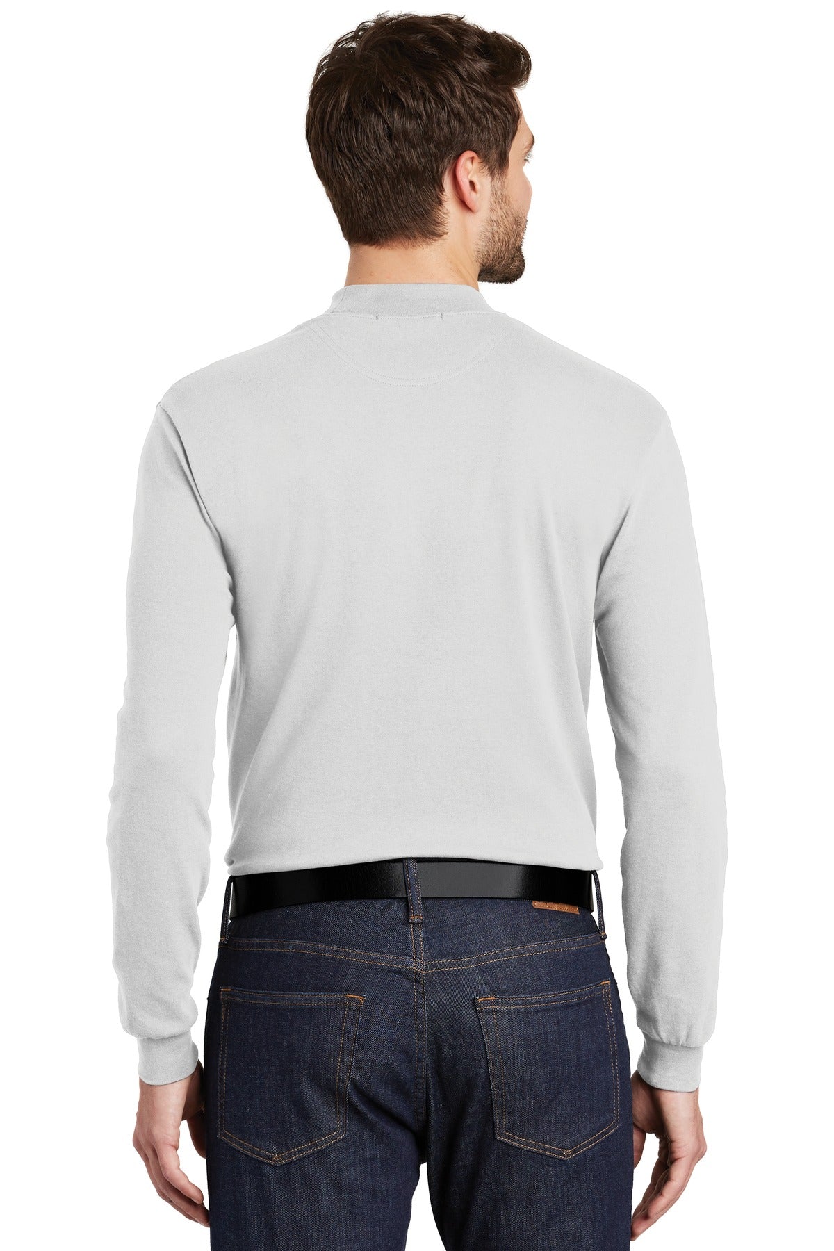 Port Authority Men's Interlock Knit Mock Turtleneck. K321 Mens Apparel Shirts & Tops