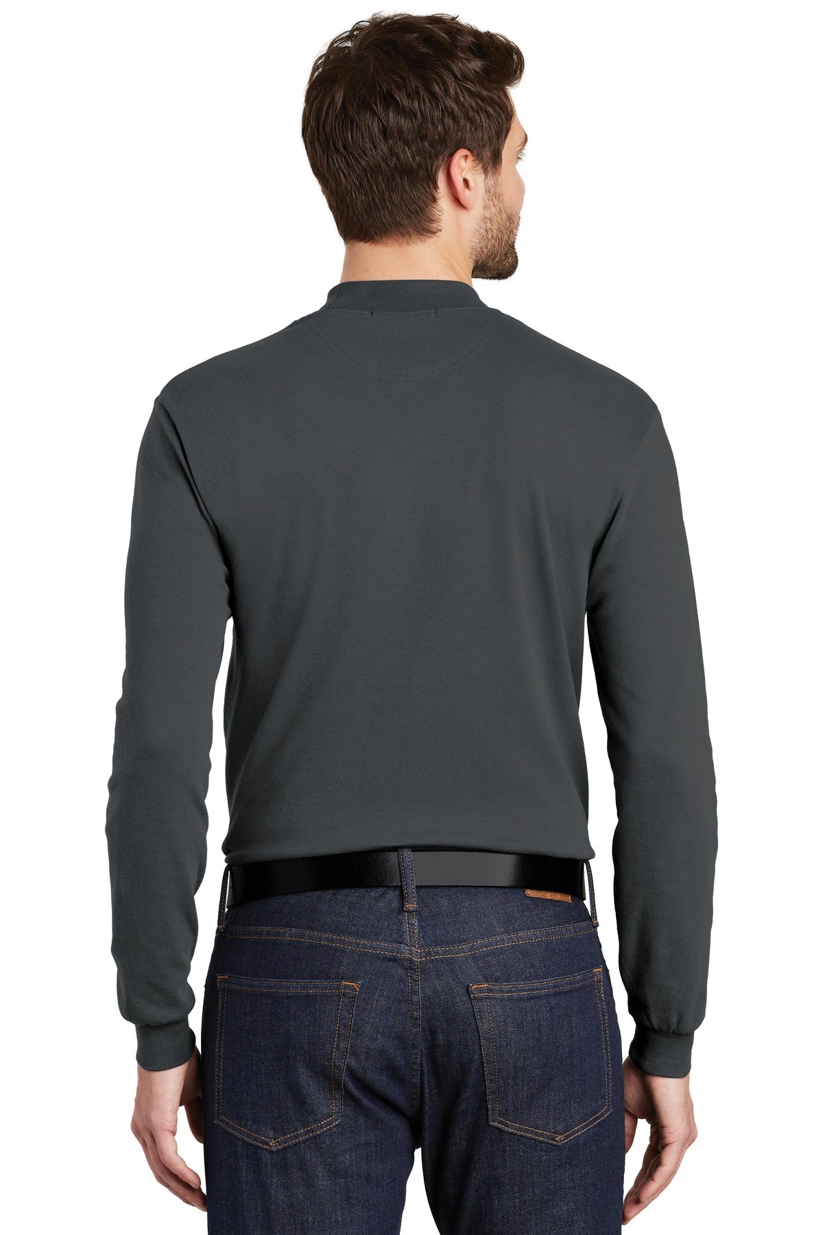 Port Authority Men's Interlock Knit Mock Turtleneck. K321 Mens Apparel Shirts & Tops