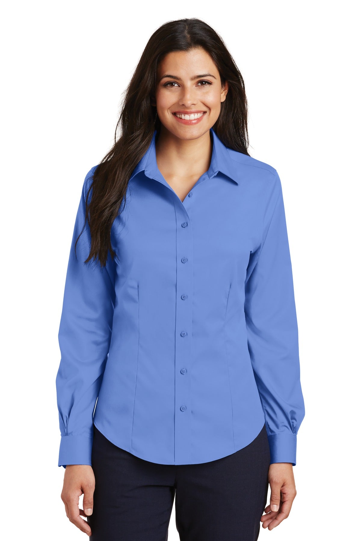 Port Authority Women's Non-Iron Twill Shirt. L638 Womens Apparel Shirts & Tops