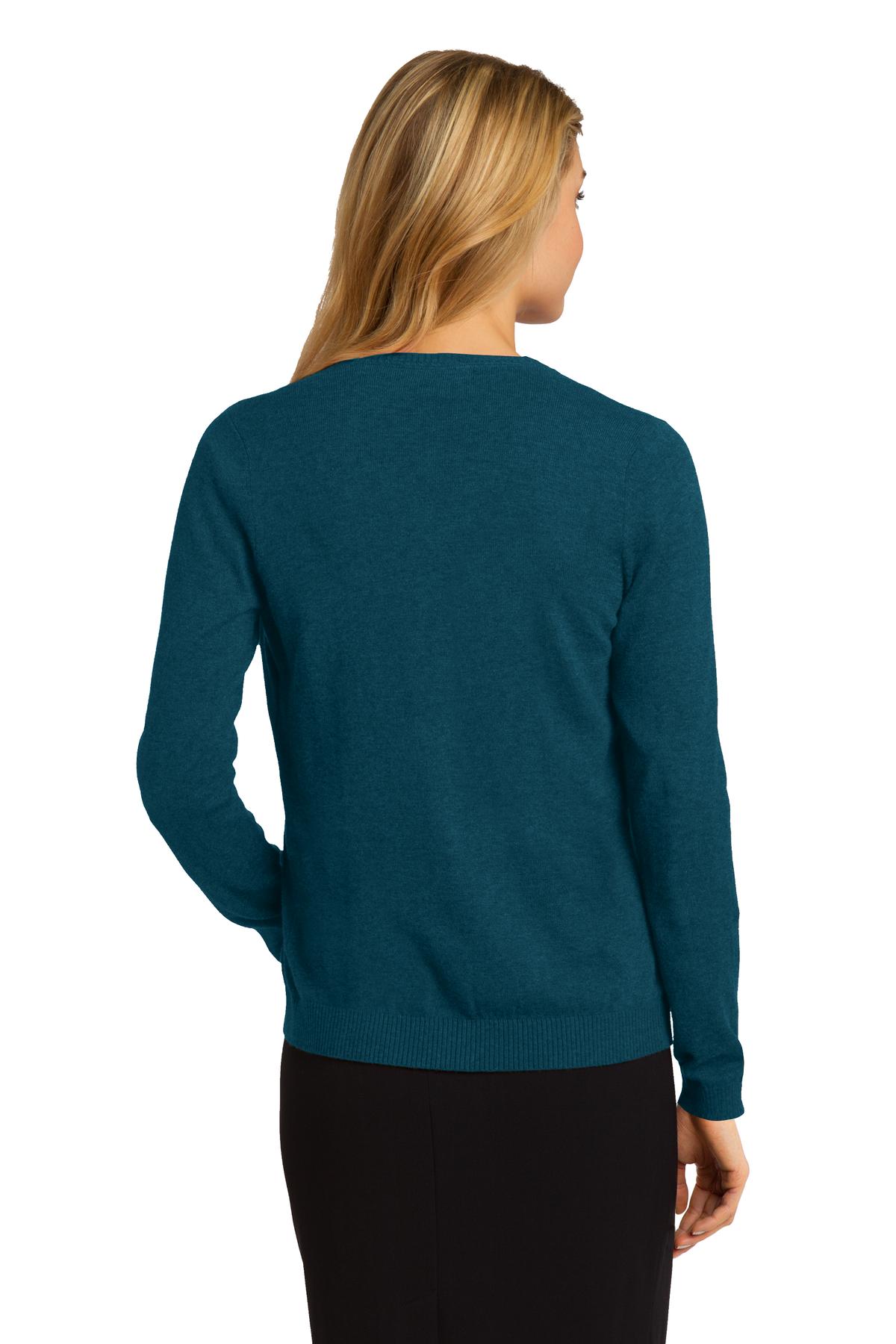 Port Authority Women's Cardigan Sweater. LSW287 Womens Apparel Sweatshirts & Fleece