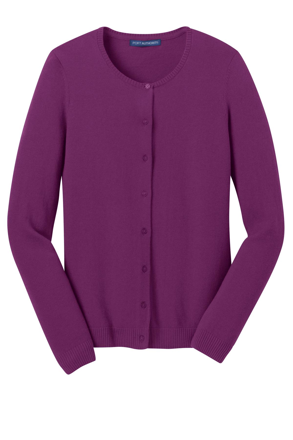 Port Authority Women's Cardigan Sweater. LSW287 Womens Apparel Sweatshirts & Fleece