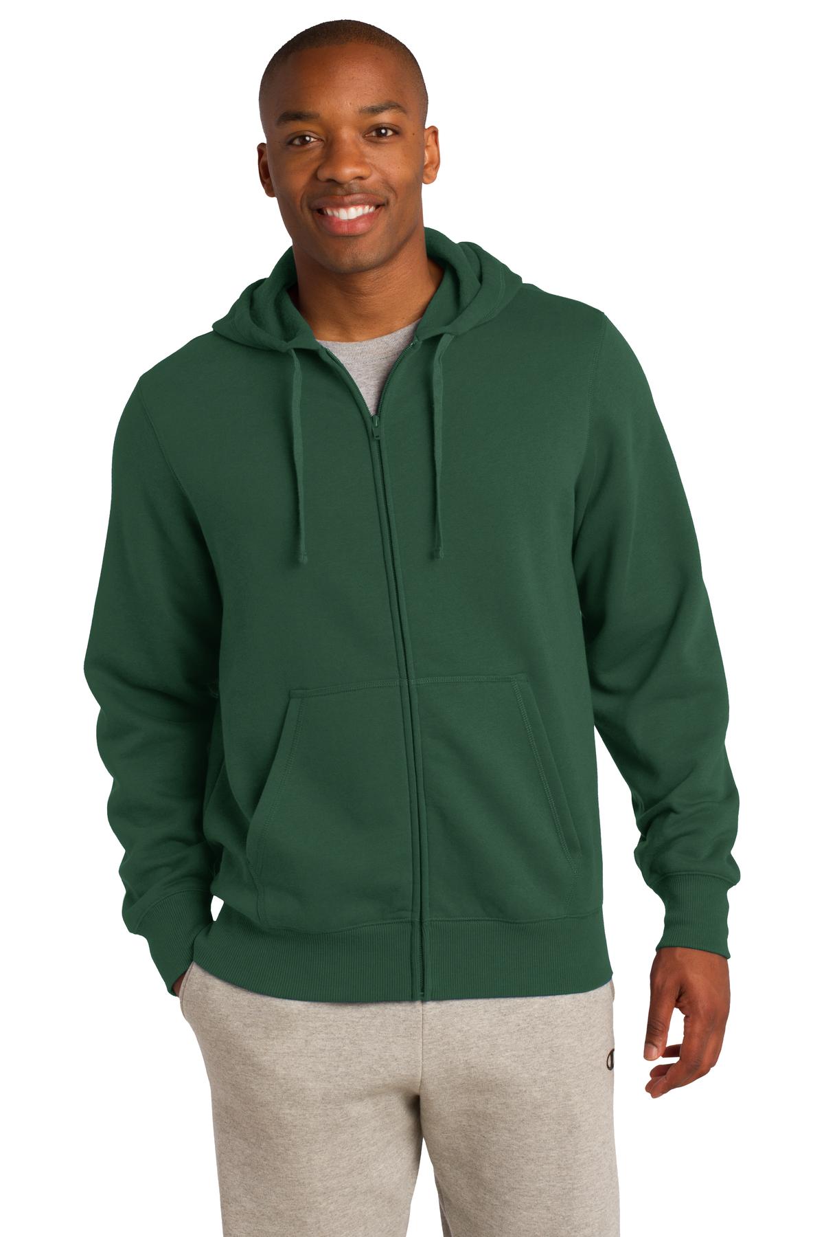 Sport-Tek Men's Full-Zip Hooded Sweatshirt Mens Apparel Sweatshirts & Fleece
