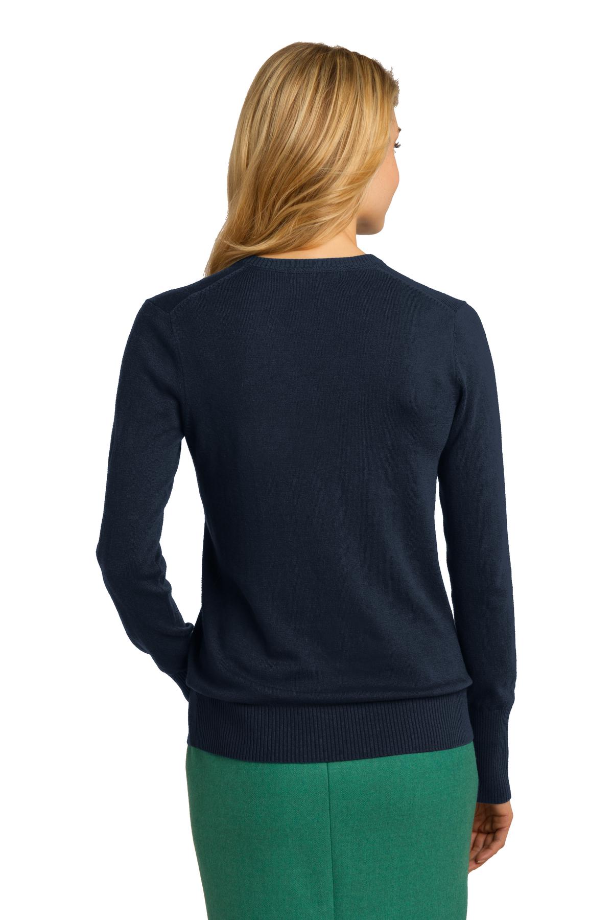 Port Authority Women's V-Neck Sweater. LSW285 Womens Apparel Shirts & Tops