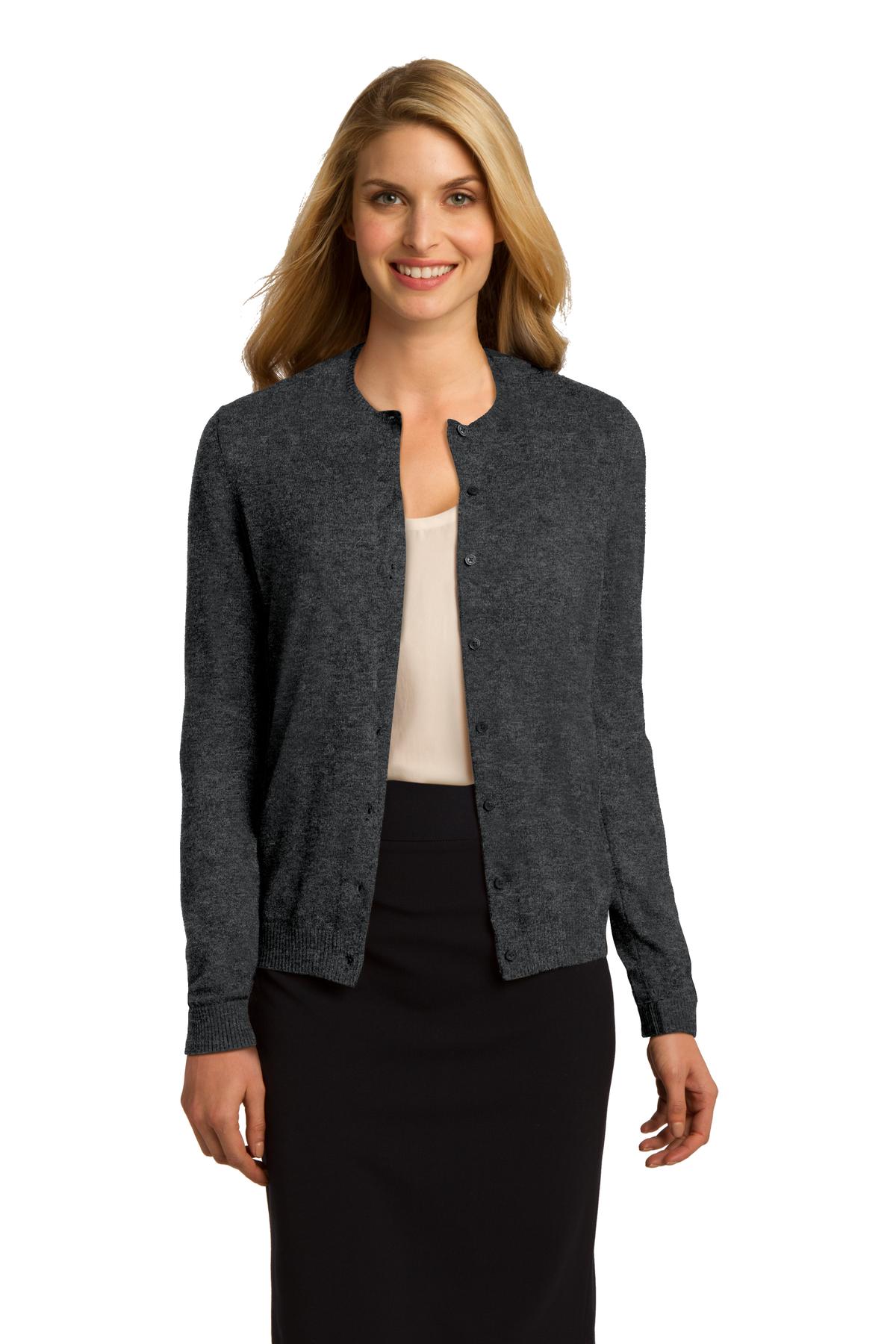 Port Authority Women's Cardigan Sweater. LSW287 Womens Apparel Sweatshirts & Fleece