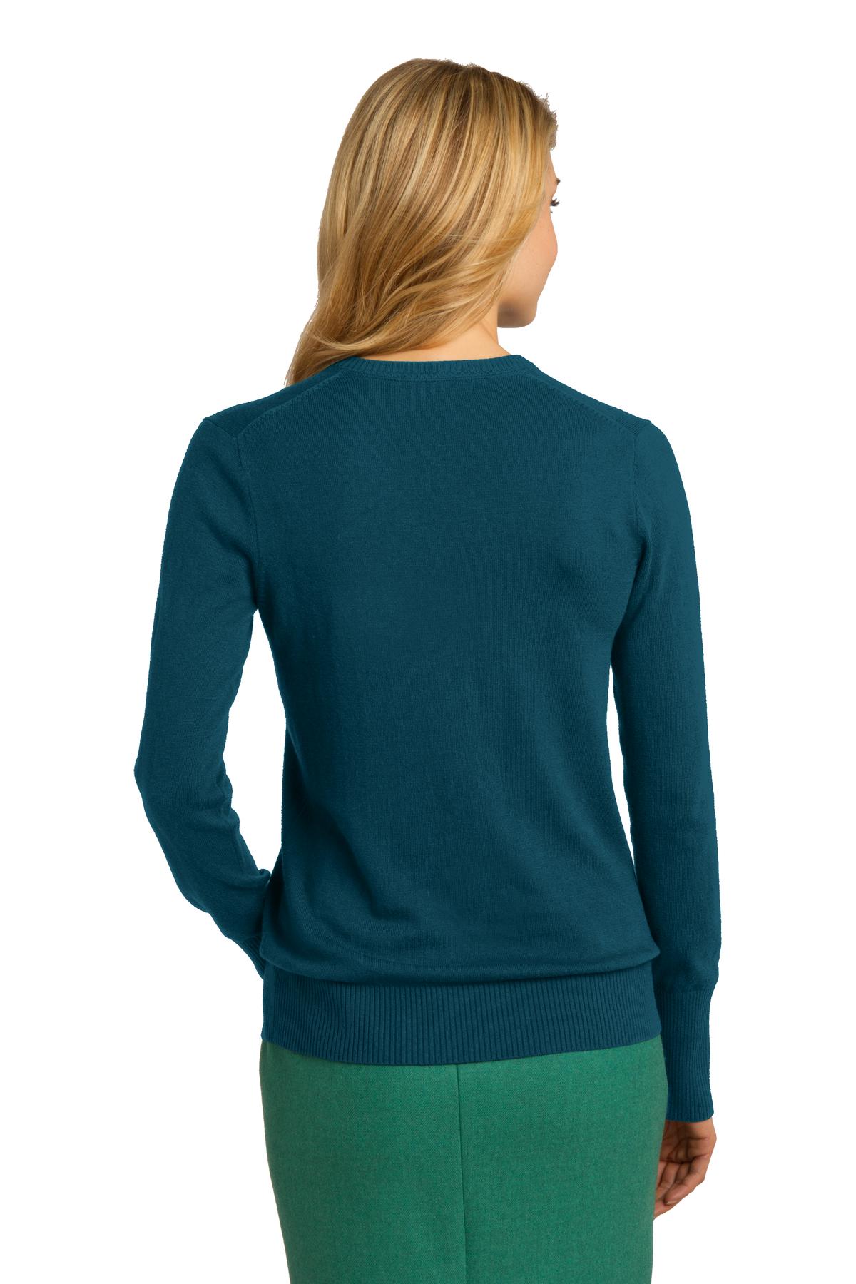 Port Authority Women's V-Neck Sweater. LSW285 Womens Apparel Shirts & Tops