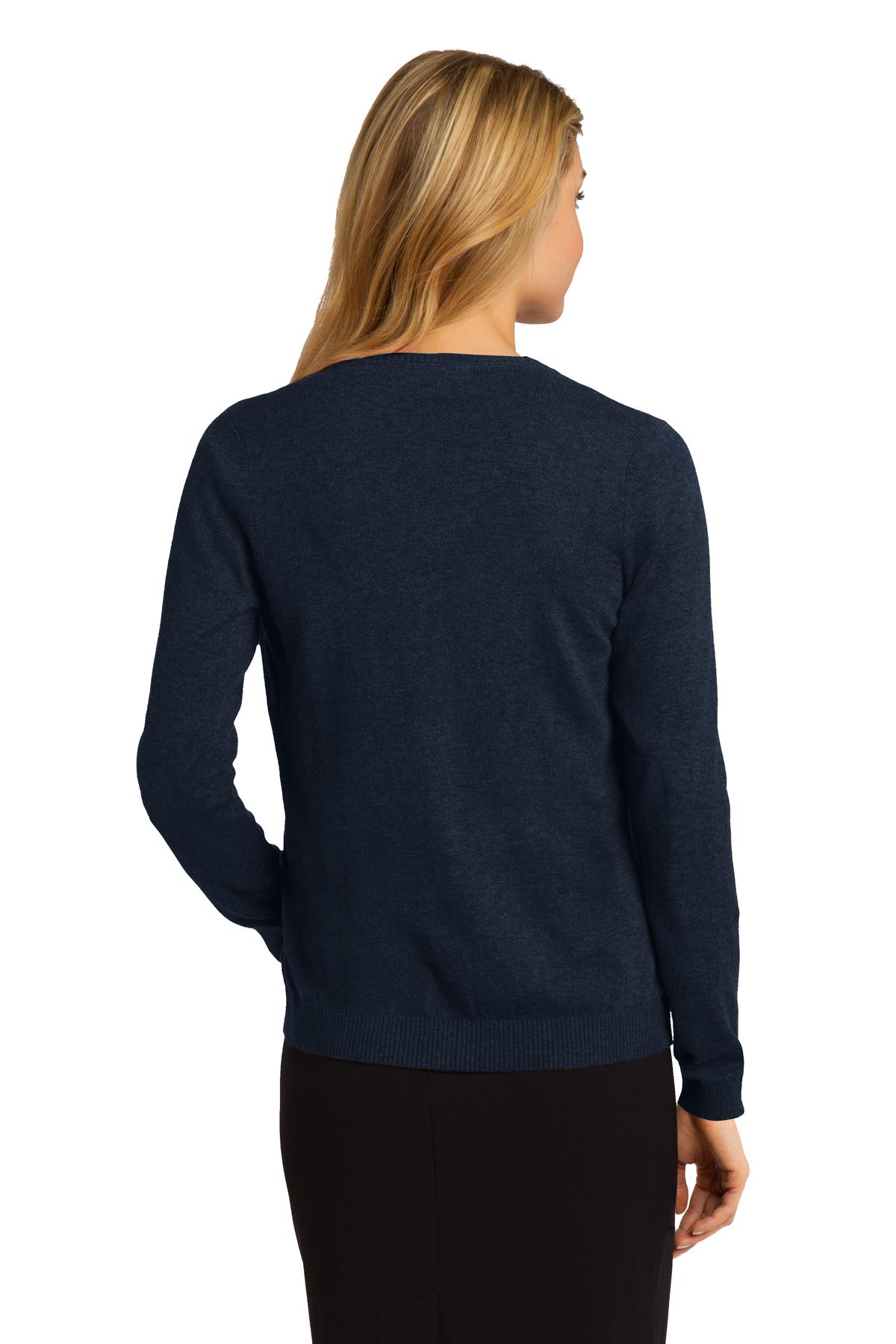 Port Authority Women's Cardigan Sweater. LSW287 Womens Apparel Sweatshirts & Fleece