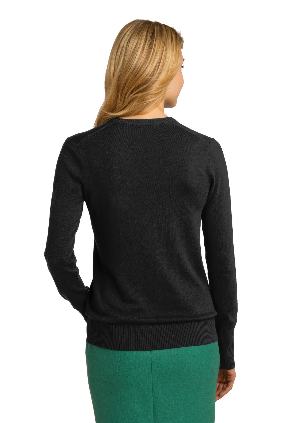 Port Authority Women's V-Neck Sweater. LSW285 Womens Apparel Shirts & Tops