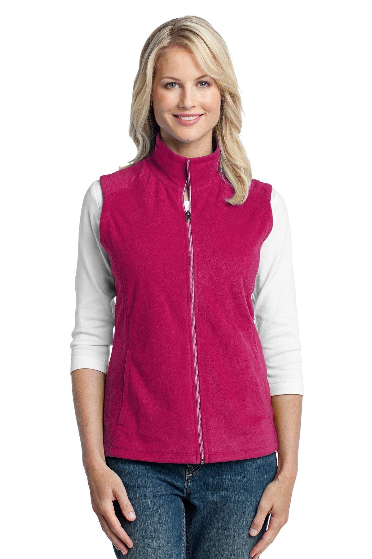 Port Authority Women's Microfleece Vest. L226 Womens Apparel Jackets & Vests