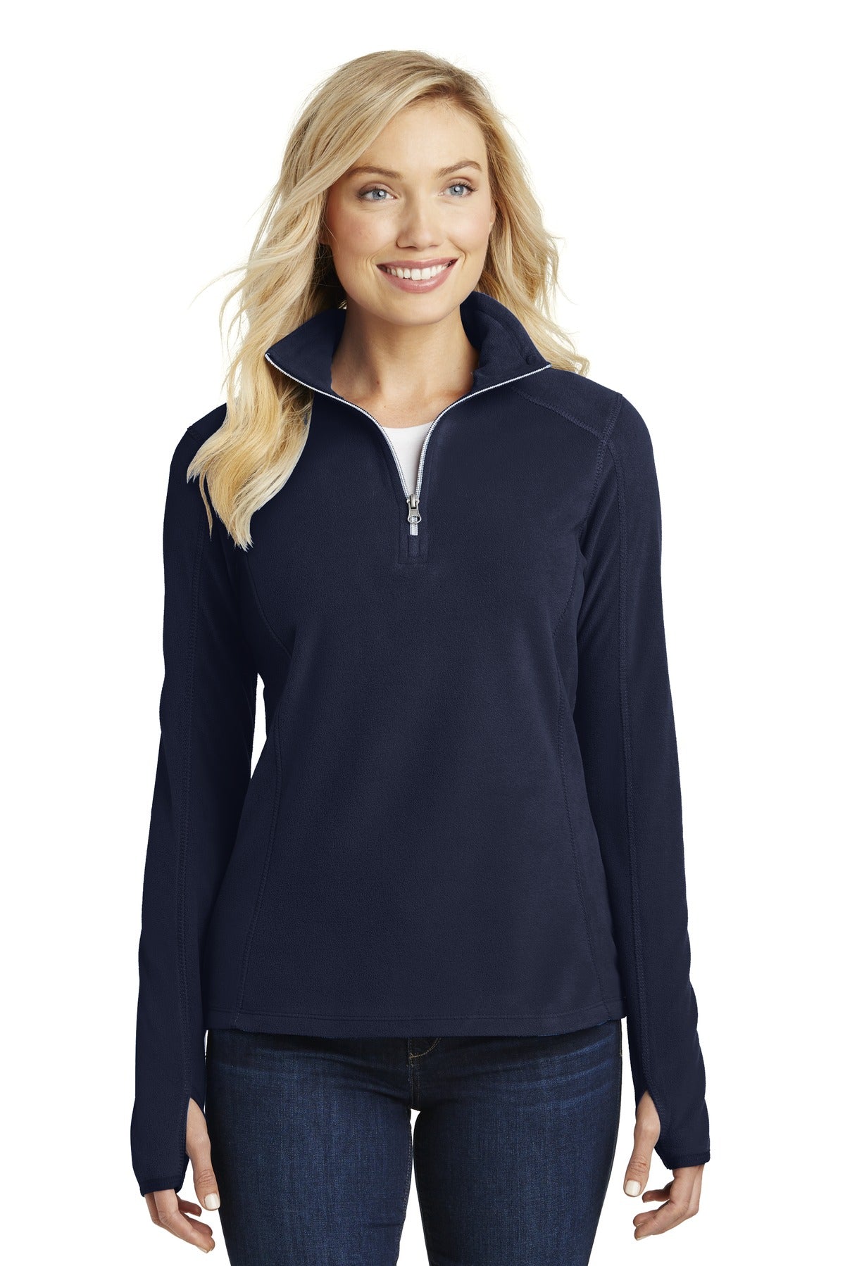 Port Authority Women's Microfleece 1/2-Zip Pullover. L224 Womens Apparel Sweatshirts & Fleece