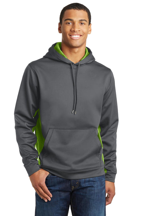 Sport-Tek Men's Sport-Wick CamoHex Fleece Colorblock Hooded Pullover Mens Apparel Sweatshirts & Fleece