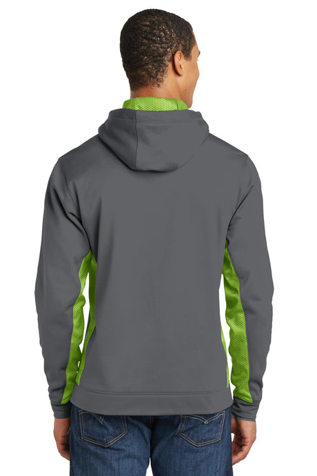 Sport-Tek Men's Sport-Wick CamoHex Fleece Colorblock Hooded Pullover Mens Apparel Sweatshirts & Fleece