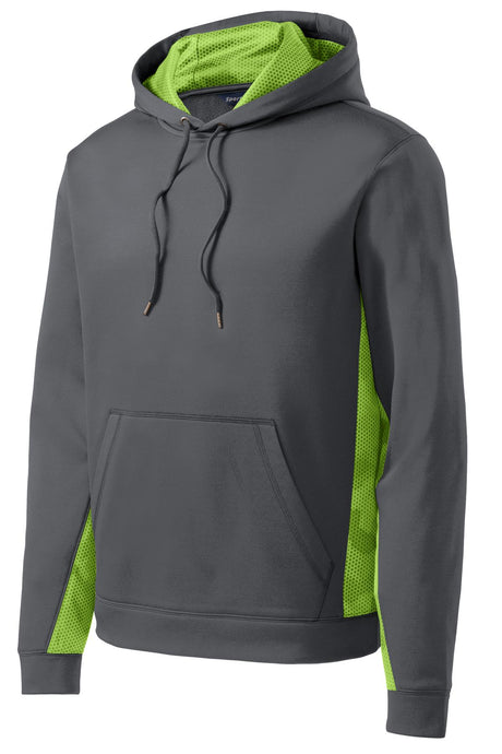 Sport-Tek Men's Sport-Wick CamoHex Fleece Colorblock Hooded Pullover Mens Apparel Sweatshirts & Fleece
