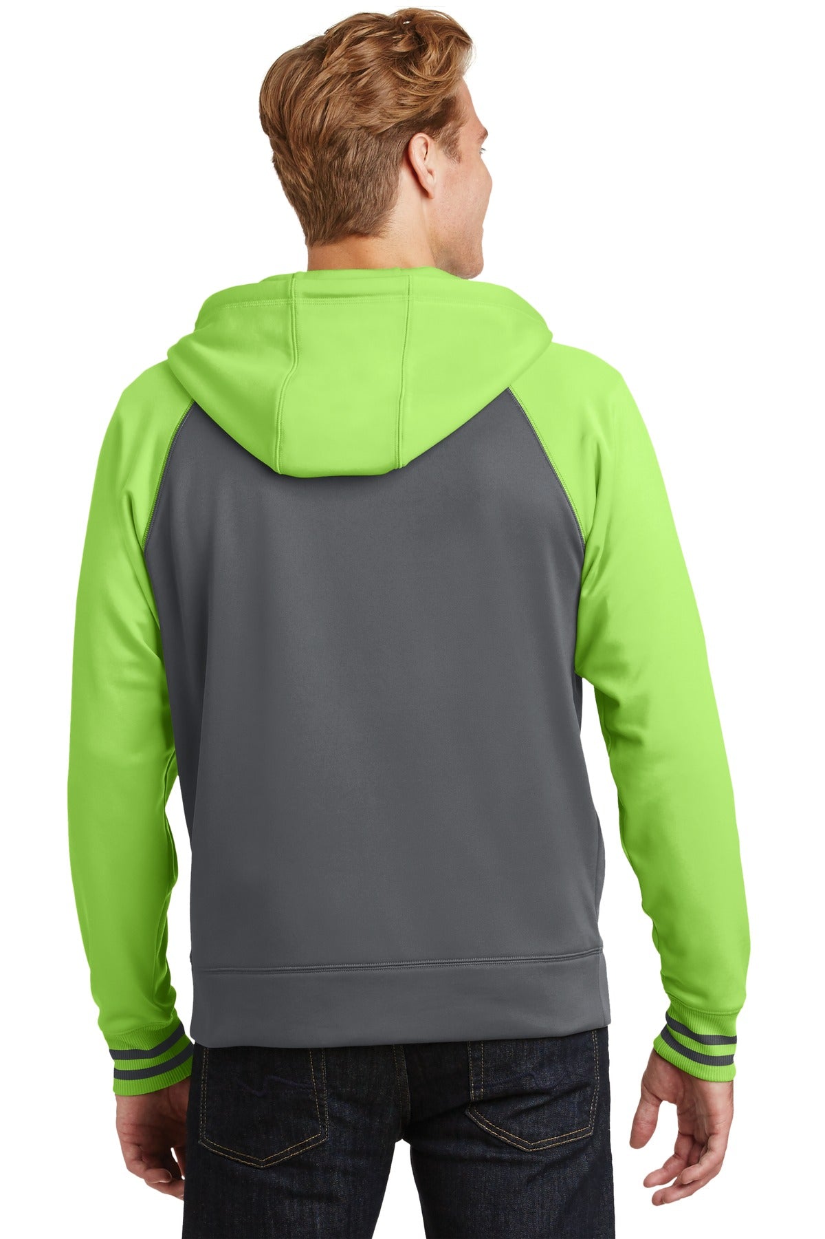 Sport-Tek Men's Sport-Wick Varsity Fleece Full-Zip Hooded Jacket Mens Apparel Jackets & Vests