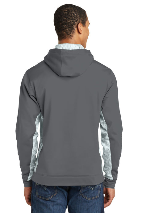 Sport-Tek Men's Sport-Wick CamoHex Fleece Colorblock Hooded Pullover Mens Apparel Sweatshirts & Fleece