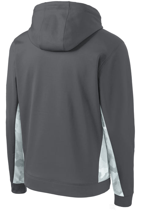 Sport-Tek Men's Sport-Wick CamoHex Fleece Colorblock Hooded Pullover Mens Apparel Sweatshirts & Fleece