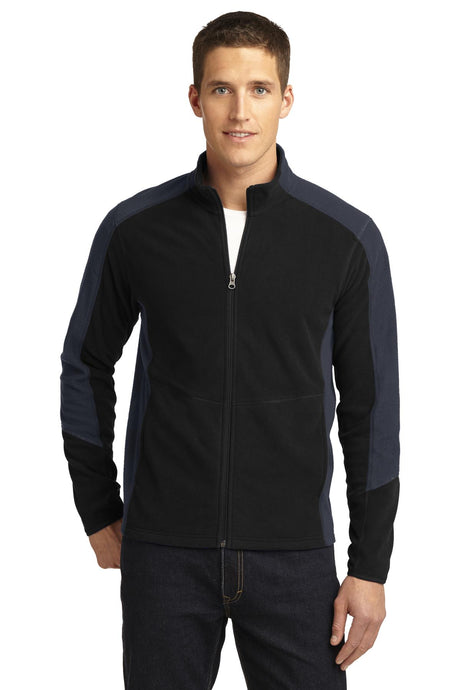 Port Authority Men's Colorblock Microfleece Jacket. F230 Mens Apparel Jackets & Vests