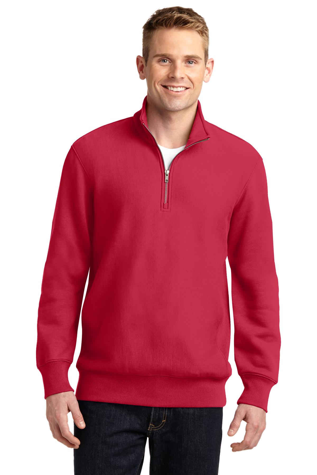 Sport-Tek Men's Super Heavyweight 1/4-Zip Pullover Sweatshirt Mens Apparel Sweatshirts & Fleece